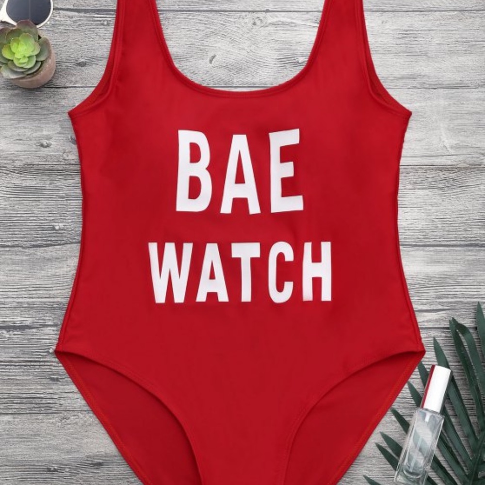 Zaful small Bae Watch one piece bathing suit